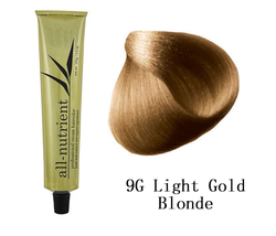 All-Nutrient Permanent Cream Hair Color - 9G Light Gold Blonde