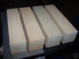 Four (4) Long Kiln Dried Basswood Turning Blocks Lathe Wood Blanks 3&quot; X 3&quot; X 24&quot; - £32.33 GBP