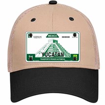 Yucatan Mexico Novelty Khaki Mesh License Plate Hat - £23.17 GBP