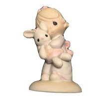 1977 “JESUS LOVES ME” Precious Moments Figurine Boy With Teddy Bear - $9.50