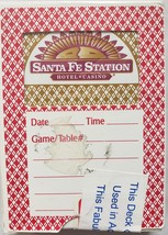 The SANTA FE Las Vegas Playing Cards, Red vintage design, used, sealed - £3.95 GBP