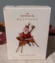 Hallmark Keepsake Ornament 2010 High Flying Fun NIB Santa Claus Christmas - $204.41 MXN