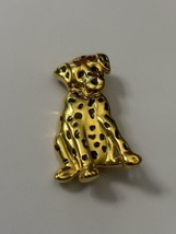 Vintage AK Anne Klein Designer Dalmatian Dog Brooch - £9.74 GBP