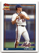 1991 Topps #64 Tom Herr NM Near Mint Mets ID:43360 - £1.34 GBP