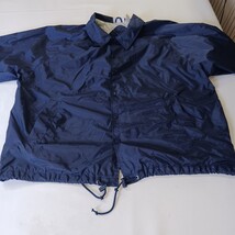 Athletech RN#83053 Mens Blue Cotton Windbreaker Snap Front Pockets Lined Size 2X image 14