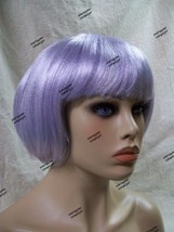 Lavender Gray Lilac Flapper Wig Short Bob Roaring 20s Swing Charleston G... - $262.93 MXN