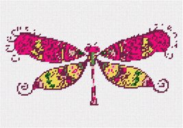 Pepita Needlepoint kit: Dragonfly in Pink, 10&quot; x 7&quot; - £39.82 GBP+