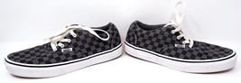 Vans Off The Wall Black &amp; Gray Checkerboard Skate Shoes Sneakers Youth 5 - Nice! - £23.94 GBP