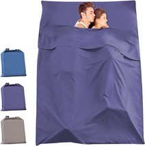 Travel And Camping Sheet Sleeping Bag Liner, Adult Thin Sleeping Bag Sack, - £30.66 GBP