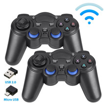 2Pcs 2.4Ghz Wireless Controller For Android Pc Smart Tv Smart Phone Win 7/8/10 - £34.32 GBP