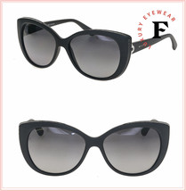 Bvlgari Logo BV8157BQ Matte Black Leather Polarized Sunglasses 8157 Authentic - £228.70 GBP