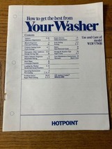 GE Washer Product Manual WLW5700B - $29.58