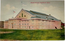 State Armory, Hartford, Connecticut, vintage postcard - £8.96 GBP