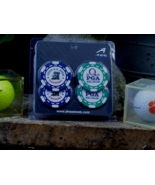 US Open 2025 /PGA Championship 2025  Clay Poker Chip 2pcs  Blue Gr Poker... - $16.78