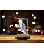 LED Base included | Majestic Hawk Crystal Carvings | Exquisite Gems Etch... - £31.87 GBP+