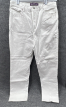 Gloria Vanderbilt Amanda Jeans Womens 14 Average White Pants 5 Pocket Be... - £18.61 GBP