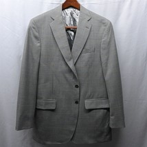 Tom James 42L Gray Glenn Plaid 2 Button Blazer Suit Jacket Sport Coat - $24.99