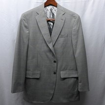 Tom James 42L Gray Glenn Plaid 2 Button Blazer Suit Jacket Sport Coat - £19.92 GBP