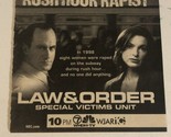Law &amp; Order Special Victims Unit Tv Guide Print Ad Christopher Meloni TPA8 - $5.93