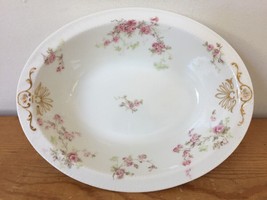 Vtg Haviland &amp; Co Limoges France Rose Floral Porcelain Vegetable Serving... - £99.62 GBP