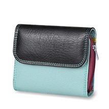 Lady Zipper Short Clutch Wallet Short Card Holder Multicolor Coin Bag Women Wall - £22.46 GBP