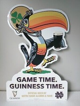 Notre Dame Alumni &amp; Fans Football Guinness Beer Toucan Game Time Sign Brand New - £110.34 GBP