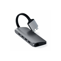 Satechi ST-TCDMMAM SATECHI TYPE-C DUAL MULTIMEDIA ADAPTER (SPACE GRAY) - $1,869.08 MXN
