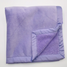 Koala Baby Plush Baby Blanket Satin Trim Purple Sherpa - £23.53 GBP