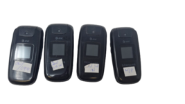 4 Lot Samsung SGH-A197 AT&amp;T Flip Phone GSM Need Repair For Parts A197 - £36.14 GBP