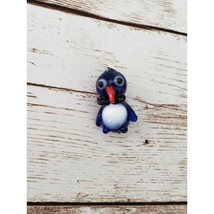 Handmade Glass Blue Penguin Pendant (No Chain Included) - New - £10.81 GBP