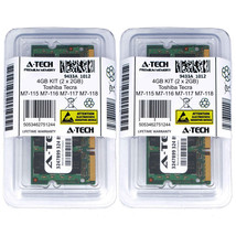 4GB KIT 2 x 2GB Toshiba Tecra M7-115 M7-116 M7-117 M7-118 M7-121 Ram Memory - $65.99
