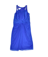 Davids Bridal Royal Blue Party Dress Cocktail Formal Mother Size 10 - £19.28 GBP