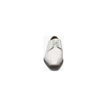 Stacy Adams Turano Bike Toe Oxford Croc Print Shoes White 25576-100 image 3