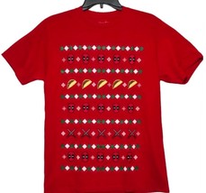 We Love Fine Marvel Deadpool Ugly Christmas Sweater Taco Design Men T-Sh... - $12.86