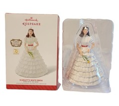 Hallmark Keepsake Gone With The Wind Scarlett’s White Dress Ornament 2014 - £23.52 GBP