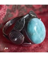Vintage Sterling Silver 925 Larimar Ring Size7, - €78,15 EUR