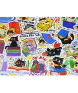 Cats and Books Stickers Pack, 60 PCS a pack, Waterproof, Reusable, Very ... - $9.49 CAD