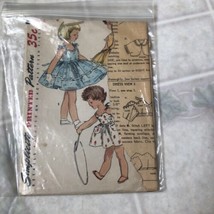 1950s Vintage Butterick Sewing Pattern 7017 Girls Skirt Blouse Vest Size 2 - £23.80 GBP