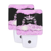 Pink QUEEN  LED Night Light Set of 2 - $29.95