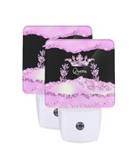 Pink QUEEN  LED Night Light Set of 2 - $29.95