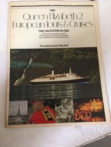 QUEEN ELIZABETH 2 -- 1981 Europe / Transatlantic Booklet - $17.92