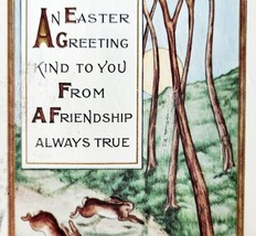 An Easter Greeting 1910s Postcard Whitney Made Worcester PCBG6E - $19.99