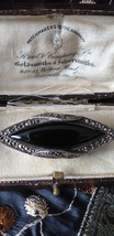 Antique Vintage 1930-s Black Onyx &amp; Marcasite Sterling Silver Pin Brooch... - £85.05 GBP