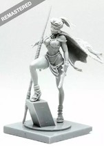 30mm Resin Model Kit Beautiful Girl White Speaker Warrior Unpainted - £9.11 GBP