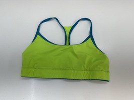 Champion Womens Sports Bra Size Unknown Green Blue Reversable Racerback - $9.48