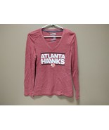 New Atlanta Hawks NBA Adidas Aeroknit L/S Shirt Size Small Womens Red 4790W - £11.39 GBP