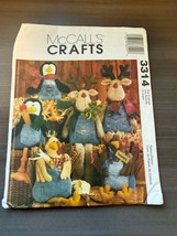 McCall&#39;s Crafts Sewing Pattern 3314 &quot;Blue Jean Buddies&quot; Stuffies Reindee... - £10.73 GBP
