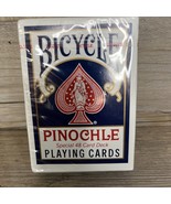 Bicycle Pinochle Playing Cards Blue Special 48 Card Deck Air Cushion Finish - $11.52