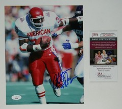 Christian Okoye Signed 8x10 Photo Kansas City Chiefs Pro Bowl Jersey JSA COA - £31.15 GBP