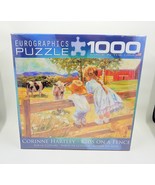 Eurographics Kids On A Fence 1000 Piece Puzzle Corinne Hartley Sealed - $19.99